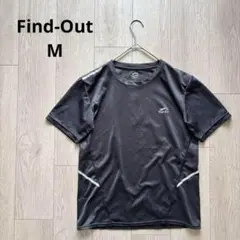 ワークマン Find-Out ブラック半袖 Tシャツ M シンプル 速乾