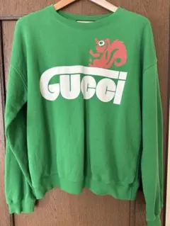 GUCCI グリーン リスロゴ スウェットのサムネイル