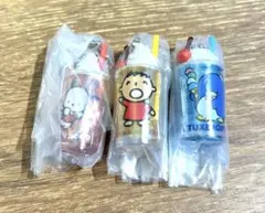 サンリオレトログラスミニチュアチャームタキシードサム、ポチャッコ、みんなのたあ坊