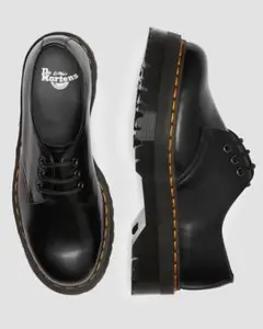 美品1461 QUAD3ホールシューズ(UK 6size/25cm) Used Dr．Martens×MADEME 1461 QUAD3ホールシューズ ブラック サイズ