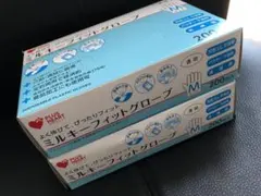 PLUS HEARTミルキーフィットグローブ Mサイズ 200枚x2使い捨て手袋のサムネイル