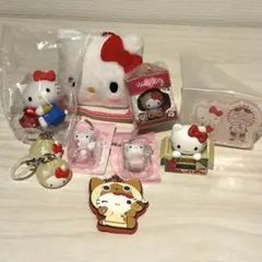 ハローキティ カプセルトイ　キーホルダー・ぬいぐるみセット10点セット