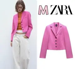 ZARA 定価8,590円 クロップド テーラード ジャケット M ラスト1点！