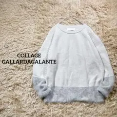 美品　コラージュガリャルダガテ　ニットセーター プルオーバー　シャーギー