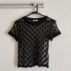 MURUA ドット柄 シアー 半袖 カットソーのサムネイル