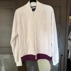 Fred Perry トラックジャケットM ホワイト/パープル