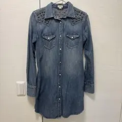 DENIM&SUPPLY RALPH LAURENスタッズデニムシャツワンピース