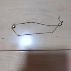 ゴールドチェーン ブレスレット クリスタル風チャーム　コーチ