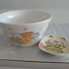 【美品】すみっコぐらし フルーツボウルと小皿セット