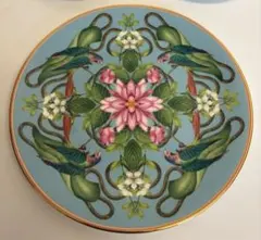 WEDGWOOD ワンダーラスト ピンクロータス メナジェリイのプレートペア