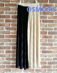 ✨️美品✨️OSMOSIS 2WAY バイカラー ☆プリーツスカートのサムネイル