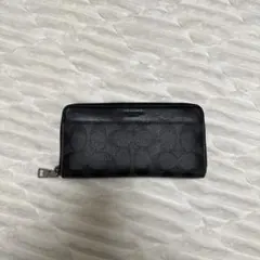 GUCCI GGキャンバス ラウンドファスナー 長財布 ブラック - メルカリ