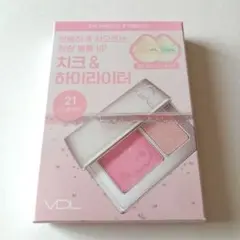 VDL 티크 스테인 블러셔 & 하이라이터 듀오 키안티쿨 에이드