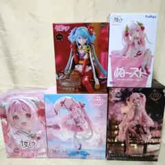 初音ミク　桜ミクフィギュア 5点セット