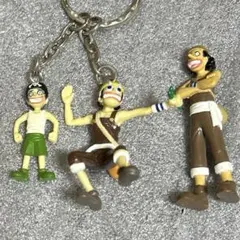ワンピース ウソップセット　ミニフィギュア キーホルダー 幼少期　レトロ