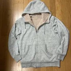 ★ユニクロ★フリースパーカー　グレー　Lサイズ