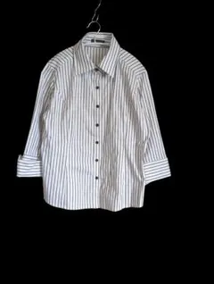 Blue Strive ストライプ柄 長袖シャツ3L 　47