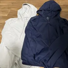 130 ユニクロ　UNIQLO エアリズム パーカー　2枚セット