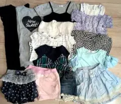 まとめ売り　夏　女の子　130 ワンピース　Tシャツ　ボトムス