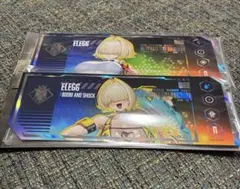 【美品】NIKKE メガニケ　韓国 ホログラム缶バッジ 高級募集チケット　エレグ 韓国限定 勝利の女神 NIKKE 高級募集チケット ホログラム缶バッジ