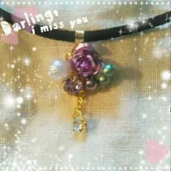 ハンドメイド♡薔薇のチョーカー♪