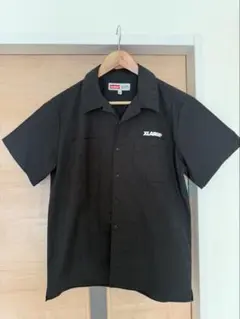 X-LARGE ブラック 半袖ワークシャツ M