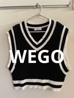 WEGO ケーブル編み 春　秋　ベスト Fサイズのサムネイル
