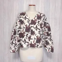 【PAGEBOY】長袖 シャツブラウス トップス 前後2way ペイズリー柄