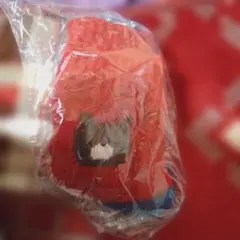 くまキャラクター柄 赤 青 ソックス