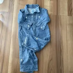 babyGap デニム風ロンパース 12-18ヶ月