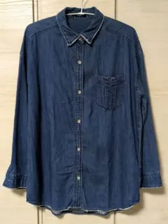 MURUA デニムシャツ 長袖シャツ インディゴ シャツ
