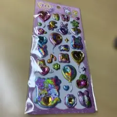 ぷくキラ　シール　フワフワらびちゃん　クラックス