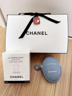 CHANEL シャネル　ラクレーム マン デニム　 ハンドクリーム　チャーム付