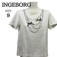 INGEBORG ホワイト Tシャツ サイズ9