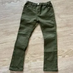 オリーブグリーン 長ズボン 110サイズ