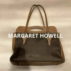 MARGARET HOWELL idea トートバッグ ブラウン　レザーのサムネイル