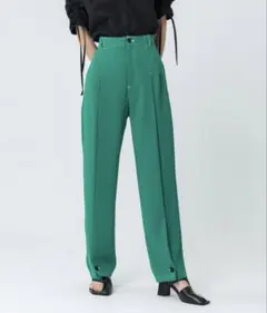 UNITED TOKYO カットステッチパンツ グリーン