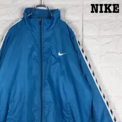 ラインロゴ★ ナイキ ナイロンジャケット ブルゾンジャージ 刺繡ワンポイントロゴ