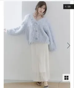 SNIDEL カットレースナロースカート