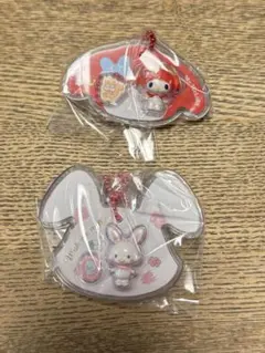 サンリオキャラクターズ　 パッケージチャーム シークレットマイメロ　2点セット