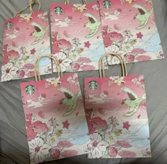 スタバ　桜　ショップ袋