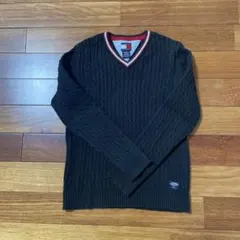 TOMMY HILFIGER ネイビー Vネックセーター