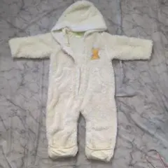 フリース フード付きロンパース ~80cm