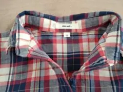 【niko and ... 】チェック柄長袖シャツ 　サイズ④