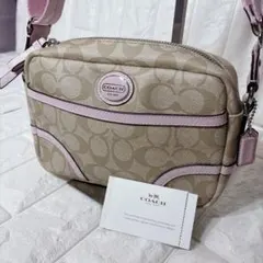 COACH Signature Shoulder Mini Bag Pink