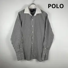 90s POLO RALPH LAUREN 長袖 ストライプシャツ