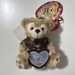 ダッフィー　ぬいぐるみチャーム　ストラップ　バレンタイン　ディズニーシー