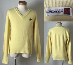 並品 90s ビンテージ DUNLOP ダンロップ ゴルフ Vネック ニット Mのサムネイル