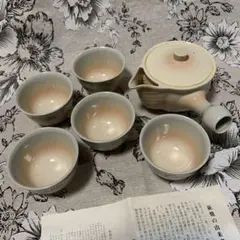 萩焼　萩殿窯　急須と湯呑み　セット