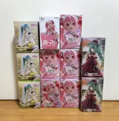 初音ミク 和風　桜ミク　 カナリア　ドレス　フィギュア　11個セット！